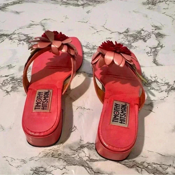 Tommy Hits Man Pink Thong Slip On Sandals Size  6M - Picture 4 of 8